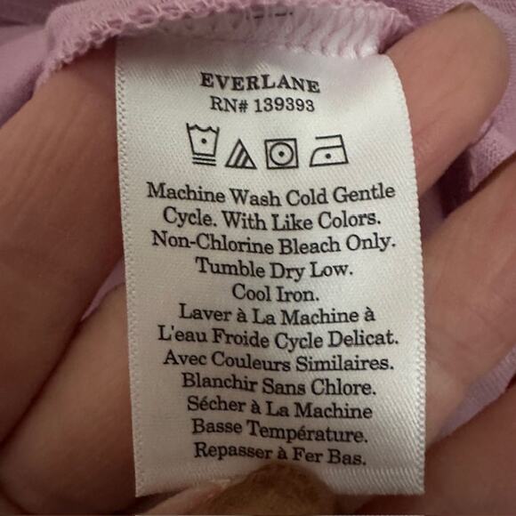 Everlane NWT The Retro Polo Organic Cotton Size: Small Color: Mauve - Picture 9 of 10